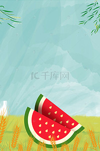 夏季水果西瓜背景