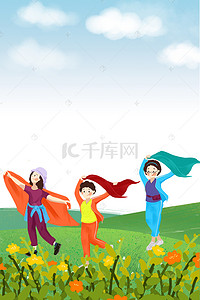 鸭子跳舞背景图片_广场舞大赛海报背景素材