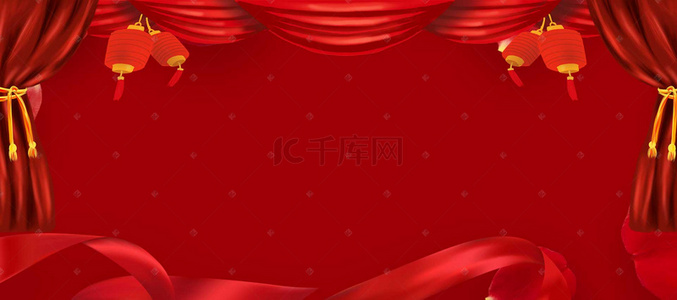 214红色背景图片_红色纹理浪漫情人节banner海报背景