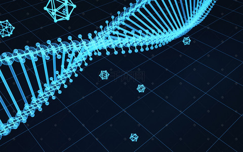 医疗DNA链条背景