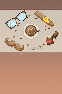 菜单海报模板背景图片_创意咖啡海报设计