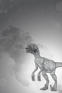 侏罗纪世界2背景图片_酷黑创意侏罗纪世界2海报