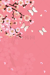桃花设计素材背景图片_唯美清新美丽的桃花平面素材