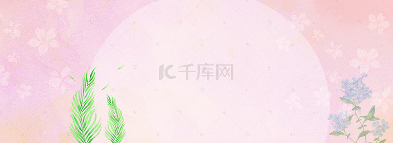 淘宝夏季服装促销清新淡紫色海报背景