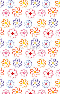 手绘花卉花朵底纹背景素材