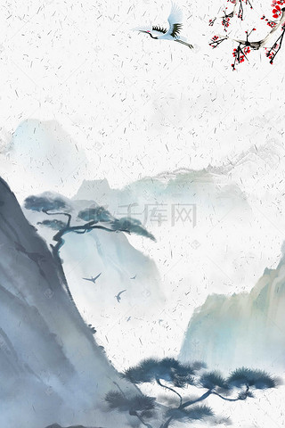 中国风水背景图片_中国风水墨江山如画背景素材