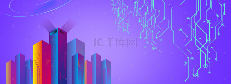 简约科技电路banner