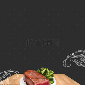 澳洲底图背景图片_澳洲牛排熟食主图设计