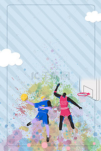 社团招新篮球背景图片_创意合成社团招新