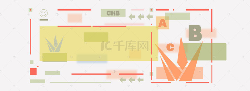 矢量花草背景图片_文艺春季上新矢量扁平效果背景