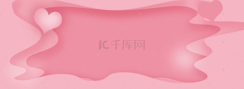 服装销售粉红色背景文艺海报banner