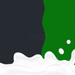 绿色主图直通车图背景图片_飞溅牛奶乳胶枕PSD分层主图