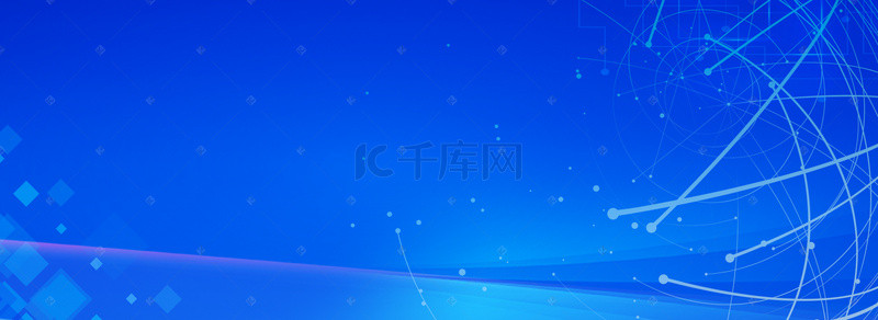 科技线条蓝色banner