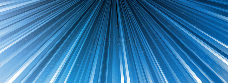 蓝色商务科技放射线纹理banner背景