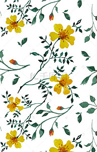 手绘花卉花朵底纹背景模板