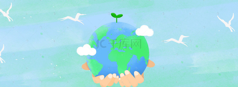 从我做起背景图片_世界卫生日扁平公益banner