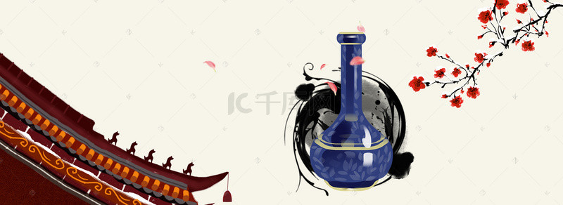国潮陶瓷背景图片_中国风陶瓷传统文化