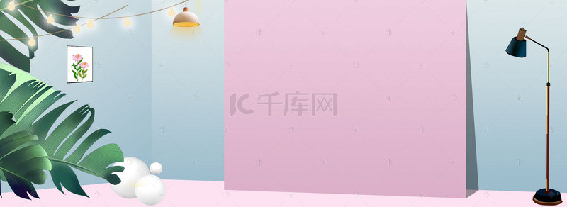 清新文艺女装背景图片_2018闺蜜节海报banner