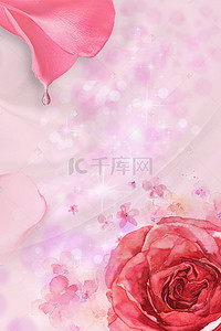 紫色浪漫婚礼背景图片_梦幻浪漫花卉H5背景