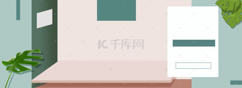 绿蓝色海报背景图片_夏季上新清新淘宝海报