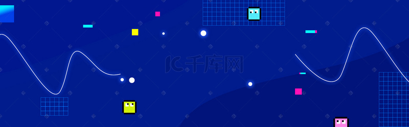 蓝色简约创意科技电商banner