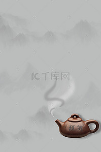 茶道品茶背景图片_茶杯茶具品茶中国风H5背景素材