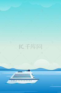 海滩清新背景背景图片_夏季清新大海风景背景