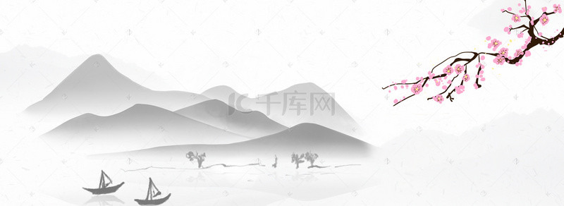 茶道养生背景图片_水墨中国风茶叶 养生banner 茶