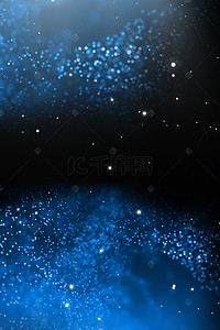 电子大气背景图片_简约蓝色电子科技粒子合成背景