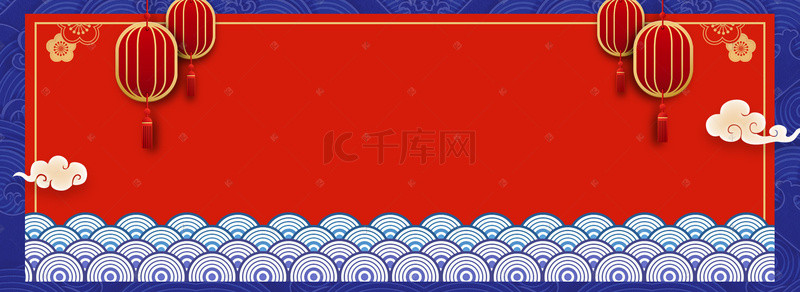 淘宝年货节海报图背景图片_复古中国风年货节海报背景图