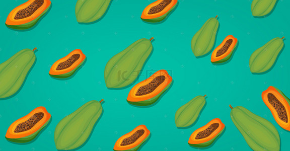 促销零食背景背景图片_木瓜水果促销海报背景