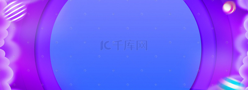 淘宝舞台背景图片_蓝紫色舞台背景几何淘宝带框banner