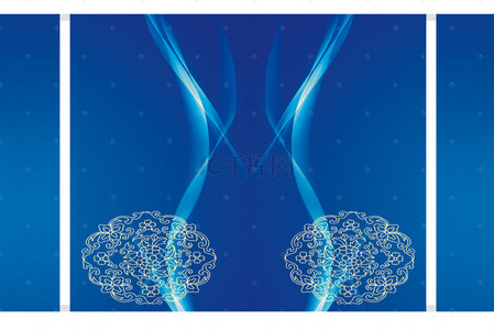 深蓝色婚礼背景图片_大气质感深蓝色欧式花纹婚礼海报背景