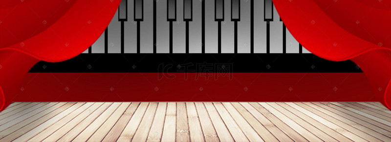 欧式钢琴演奏海报画册矢量背景素材