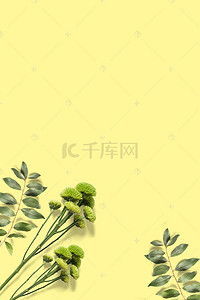 鲜花妆背景图片_现代清新花卉美妆节电商海报背景