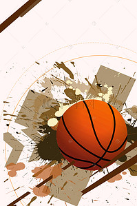 篮球社团招新背景图片_蓝色插画风学校篮球社招新篮球H5
