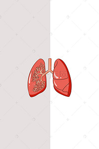 肺炎背景图片_简约公益关注肺健康