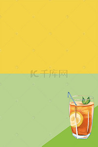 奇异果奶昔背景图片_清凉夏季宣传海报设计