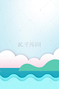 创意清新夏日合成背景图片_清新夏日psd分层banner