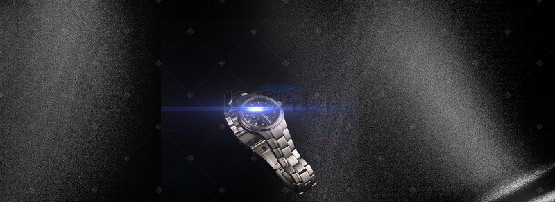 黑色会员日背景图片_新款手表促销季黑色背景
