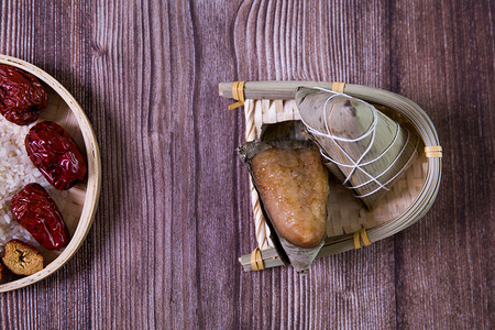 五月初五端午节粽子美食摆拍静物摄影图配图