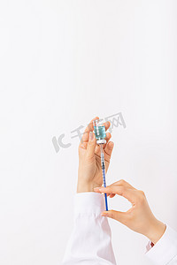 疫情创意摄影照片_医疗疫苗接种创意医用摄影图配图