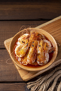 美味海鲜干虾熟食摆拍摄影图配图
