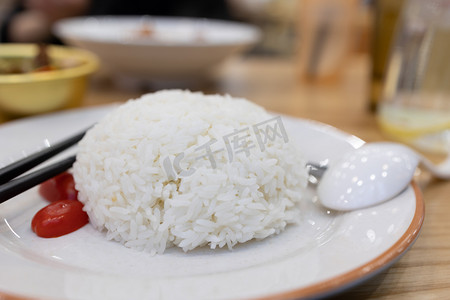 餐饮美食米饭餐厅主食摄影图配图