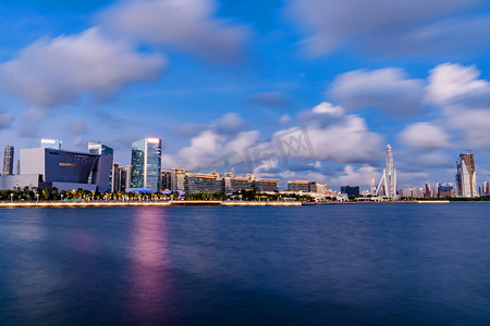 城市建筑风光海岸海景摄影图配图