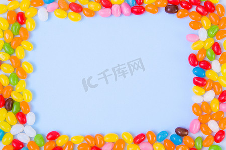 糖果边框创意边框桌面背景可爱背景美食边框摄影图配图