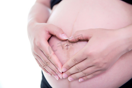 孕妇照孕妈咪怀孕三胎孕味摄影图配图