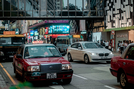 香港出租车摄影图