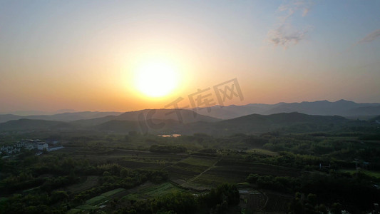 南山日出深山日出意境风景