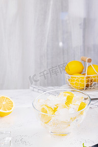 柠檬水素材摄影照片_柠檬夏日清新风格素材摄影图配图